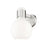 Innovations Lawton Sphere 1Lt 8" Sconce, SN/Gloss White - 464-1W-SN-G464B-7GW