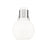 Innovations Lawton Sphere 1Lt 8" Sconce, Satin Nickel/Gloss White