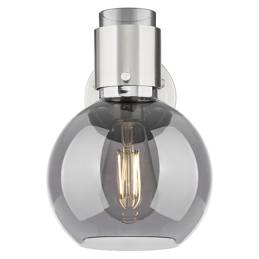 Innovations Lawton Sphere 8" Wall Sconce, SN/Smoke