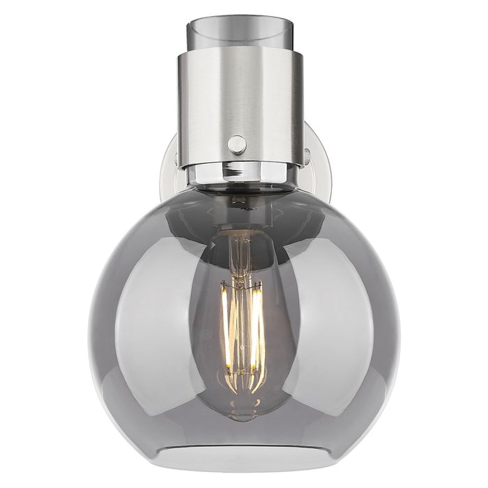 Innovations Lawton Sphere 8" Wall Sconce, SN/Smoke
