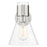 Innovations Lawton Cone 8" Wall Sconce, Satin Nickel/Clear