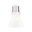 Innovations Lawton Cone 1Lt 8" Sconce, Satin Nickel/Gloss White