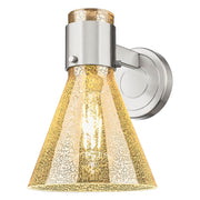 Innovations Lawton Cone 8" Wall Sconce, SN/Merc - 464-1W-SN-G464C-7ME