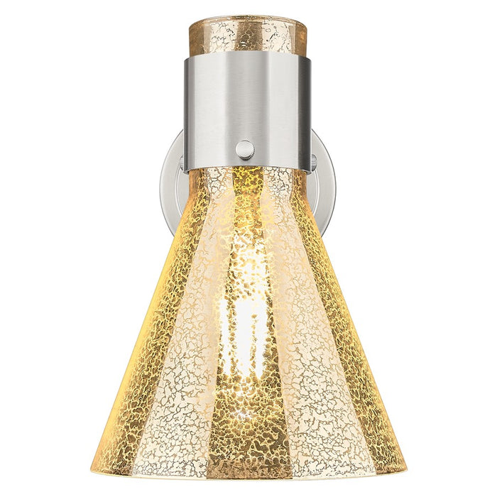 Innovations Lawton Cone 8" Wall Sconce, SN/Merc