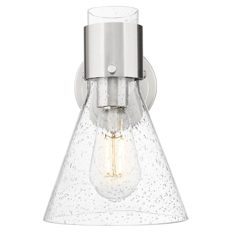Innovations Lawton Cone 8" Wall Sconce, SN/Seedy