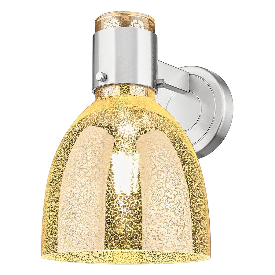 Innovations Lawton Bell 8" Wall Sconce, SN/Merc - 464-1W-SN-G464D-7ME