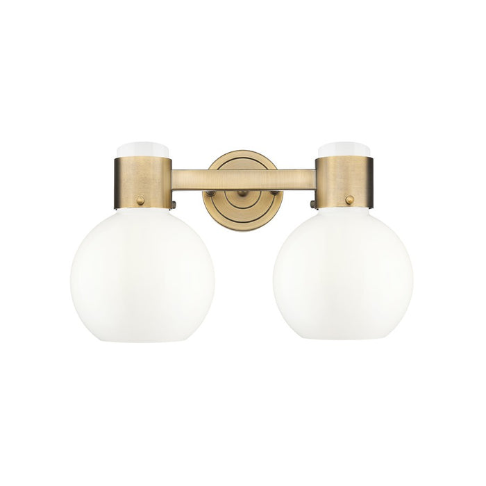 Innovations Lawton Sphere 2Lt 16" Bath, BB/Gloss White - 464-2W-BB-G464B-7GW