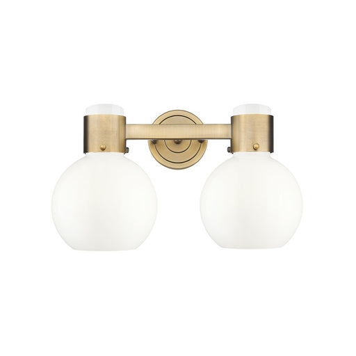 Innovations Lawton Sphere 2Lt 16" Bath, Brushed Brass/Gloss White