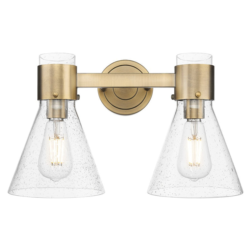 Innovations Lawton Cone 2Lt 16" Bath, Brushed Brass/Seedy