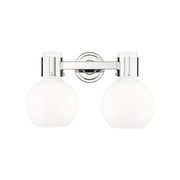 Innovations Lawton Sphere 2Lt 16" Bath, PN/Gloss White - 464-2W-PN-G464B-7GW