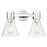 Innovations Lawton Cone 2Lt 16" Bath, PN/Clear - 464-2W-PN-G464C-7CL