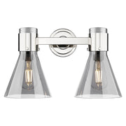 Innovations Lawton Cone 2Lt 16" Bath, PN/Smoke - 464-2W-PN-G464C-7SM