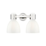 Innovations Lawton Bell 2Lt 16" Bath, PN/Gloss White - 464-2W-PN-G464D-7GW