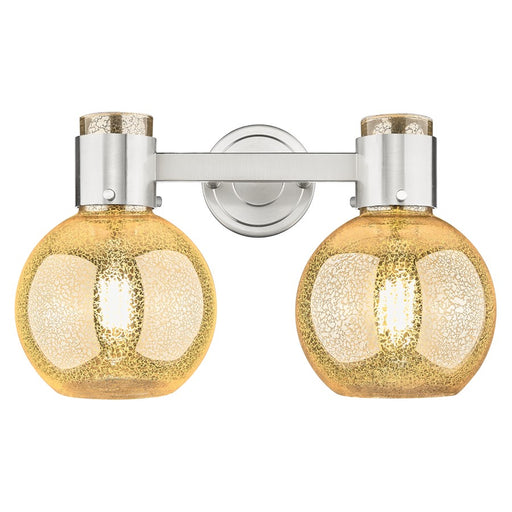 Innovations Lawton Sphere 2Lt 16" Bath, SN/Merc - 464-2W-SN-G464B-7ME