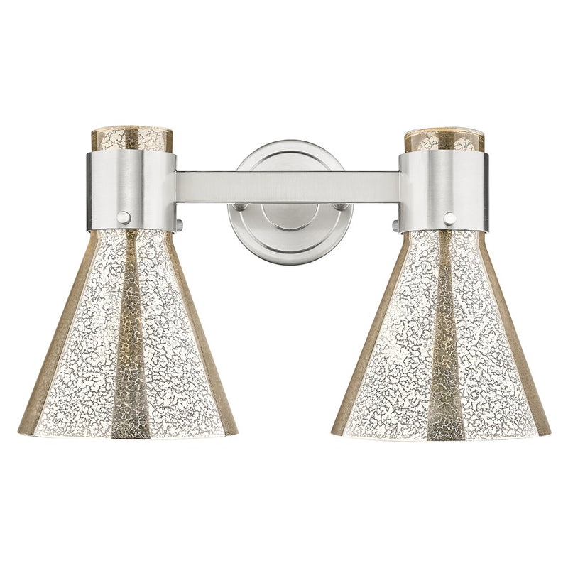 Innovations Lawton Cone 2Lt 16" Bath, Satin Nickel/Mercury
