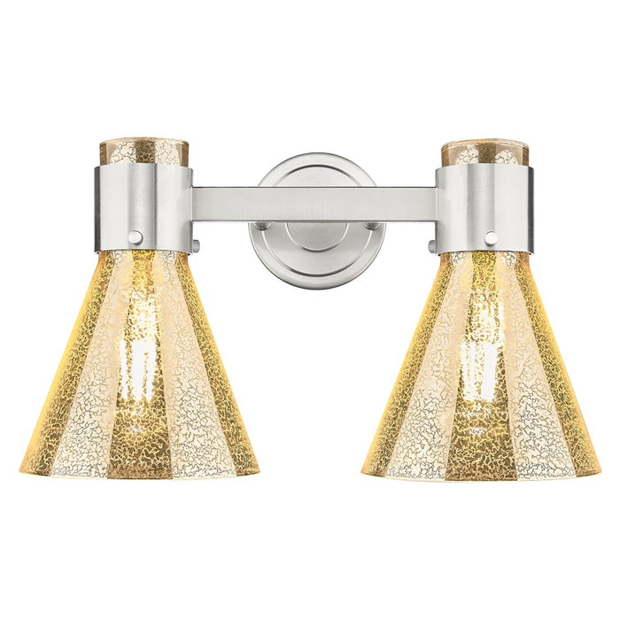 Innovations Lawton Cone 2Lt 16" Bath, Satin Nickel/Mercury