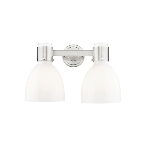 Innovations Lawton Bell 2Lt 16" Bath, Satin Nickel/Gloss White