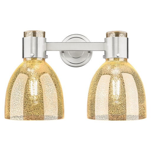 Innovations Lawton Bell 2Lt 16" Bath, Satin Nickel/Mercury - 464-2W-SN-G464D-7ME