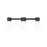 Innovations Lawton Sphere 3Lt 24" Bath, Black/Gloss White - 464-3W-BK-G464B-7GW