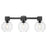 Innovations Lawton Sphere 3Lt 24" Bath, Black/Seedy - 464-3W-BK-G464B-7SDY
