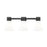 Innovations Lawton Cone 3Lt 24" Bath, Black/Gloss White - 464-3W-BK-G464C-7GW