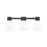Innovations Lawton Bell 3Lt 24" Bath, Black/Gloss White - 464-3W-BK-G464D-7GW