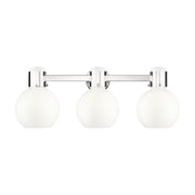 Innovations Lawton Sphere 3Lt 24" Bath, PN/Gloss White - 464-3W-PN-G464B-7GW