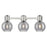 Innovations Lawton Sphere 3Lt 24" Bath, Satin Nickel/Smoke - 464-3W-SN-G464B-7SM