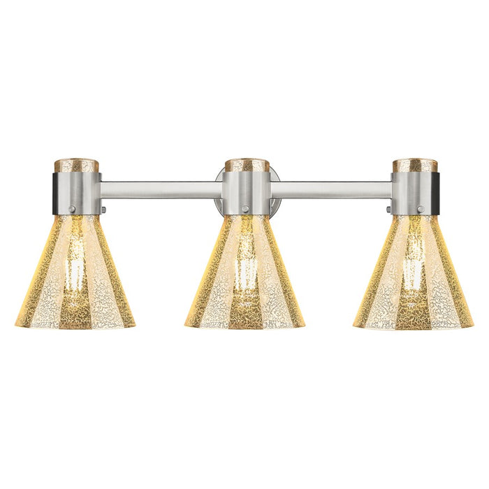 Innovations Lawton Cone 3Lt 24" Bath, Satin Nickel/Mercury