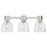 Innovations Lawton Bell 3Lt 24" Bath, Satin Nickel/Seedy - 464-3W-SN-G464D-7SDY