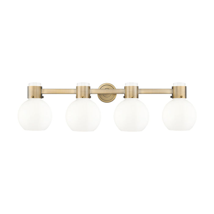 Innovations Lawton Sphere 4Lt 34" Bath, Brushed Brass/Gloss White