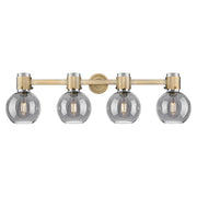 Innovations Lawton Sphere 4Lt 34" Bath, BB/Smoke - 464-4W-BB-G464B-7SM