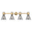 Innovations Lawton Cone 4Lt 34" Bath, Brushed Brass/Smoke