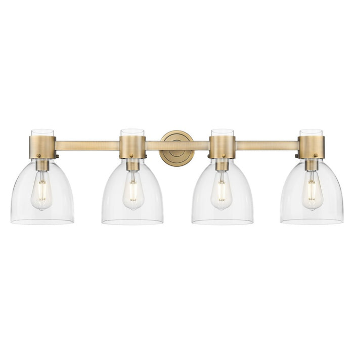 Innovations Lawton Bell 4Lt 34" Bath, Brushed Brass/Clear