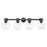 Innovations Lawton Sphere 4Lt 34" Bath, Black/Clear - 464-4W-BK-G464B-7CL