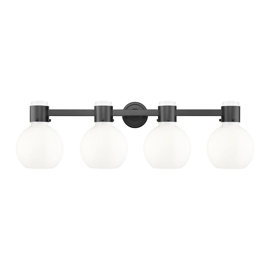 Innovations Lawton Sphere 4Lt 34" Bath, Black/Gloss White - 464-4W-BK-G464B-7GW