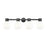 Innovations Lawton Sphere 4Lt 34" Bath, Black/Gloss White