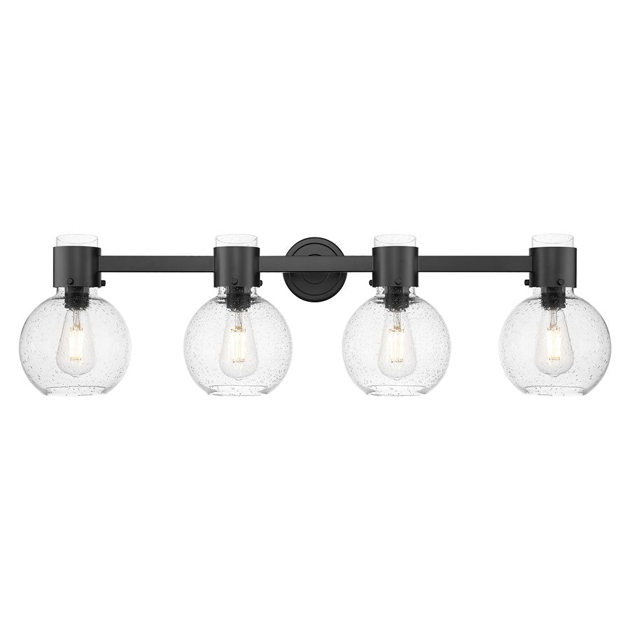 Innovations Lawton Sphere 4Lt 34" Bath, Black/Seedy - 464-4W-BK-G464B-7SDY