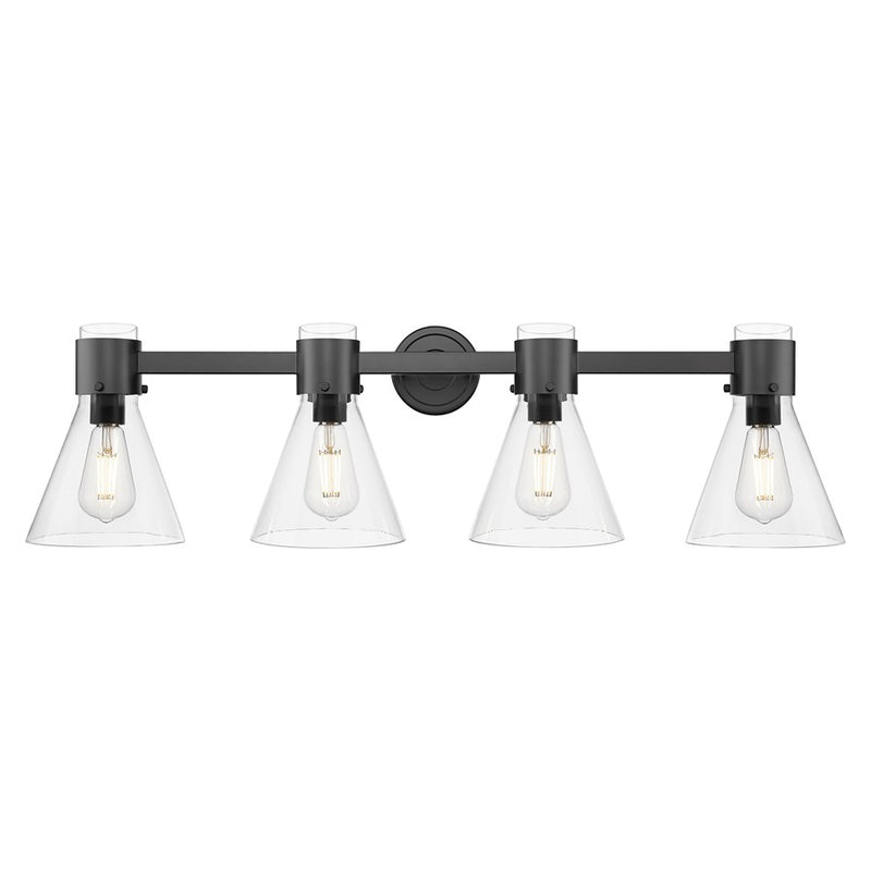 Innovations Lawton Cone 4Lt 34" Bath, Black/Clear