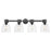 Innovations Lawton Bell 4Lt 34" Bath, Black/Clear - 464-4W-BK-G464D-7CL