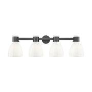 Innovations Lawton Bell 4Lt 34" Bath, Black/Gloss White - 464-4W-BK-G464D-7GW