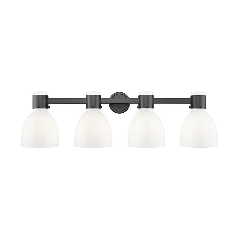 Innovations Lawton Bell 4Lt 34" Bath, Black/Gloss White - 464-4W-BK-G464D-7GW