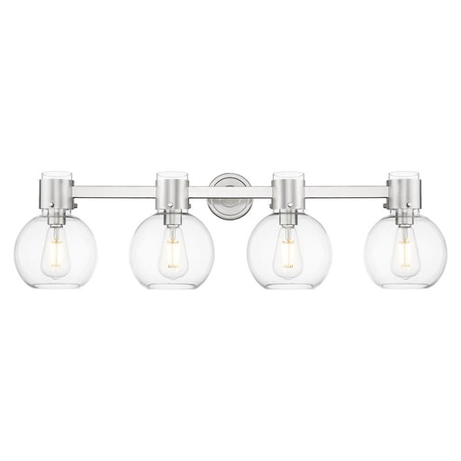 Innovations Lawton Sphere 4Lt 34" Bath, PN/Clear - 464-4W-PN-G464B-7CL