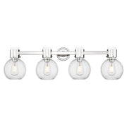 Innovations Lawton Sphere 4Lt 34" Bath, PN/Seedy - 464-4W-PN-G464B-7SDY