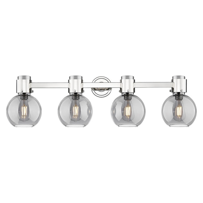 Innovations Lawton Sphere 4Lt 34" Bath, PN/Smoke - 464-4W-PN-G464B-7SM