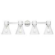 Innovations Lawton Cone 4Lt 34" Bath, PN/Seedy - 464-4W-PN-G464C-7SDY