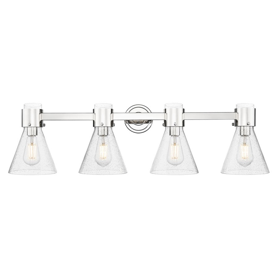Innovations Lawton Cone 4Lt 34" Bath, PN/Seedy - 464-4W-PN-G464C-7SDY