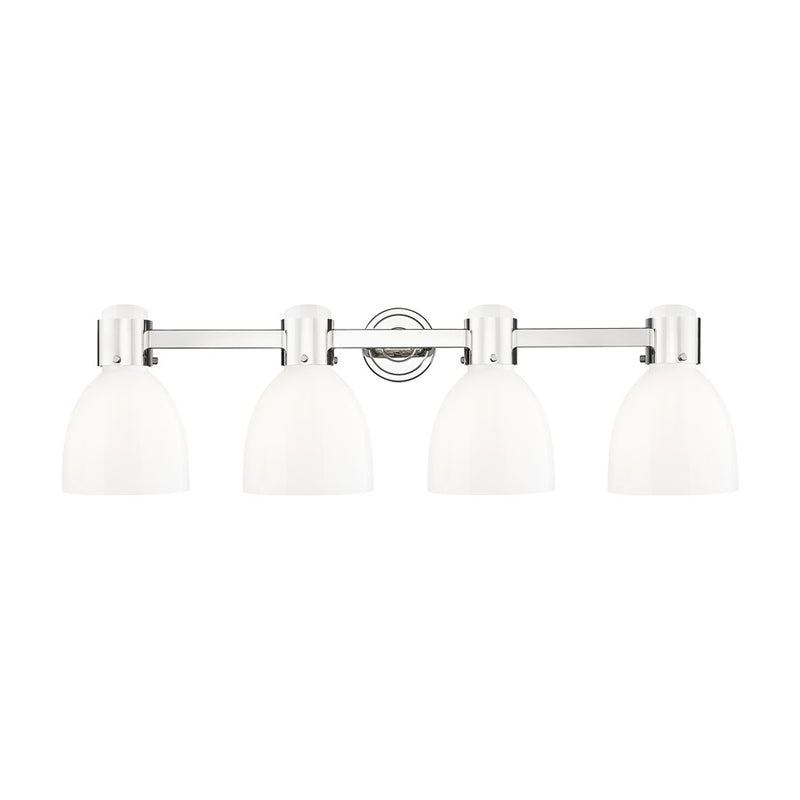 Innovations Lawton Bell 4Lt 34" Bath, PN/Gloss White - 464-4W-PN-G464D-7GW