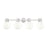 Innovations Lawton Sphere 4Lt 34" Bath, Satin Nickel/Gloss White