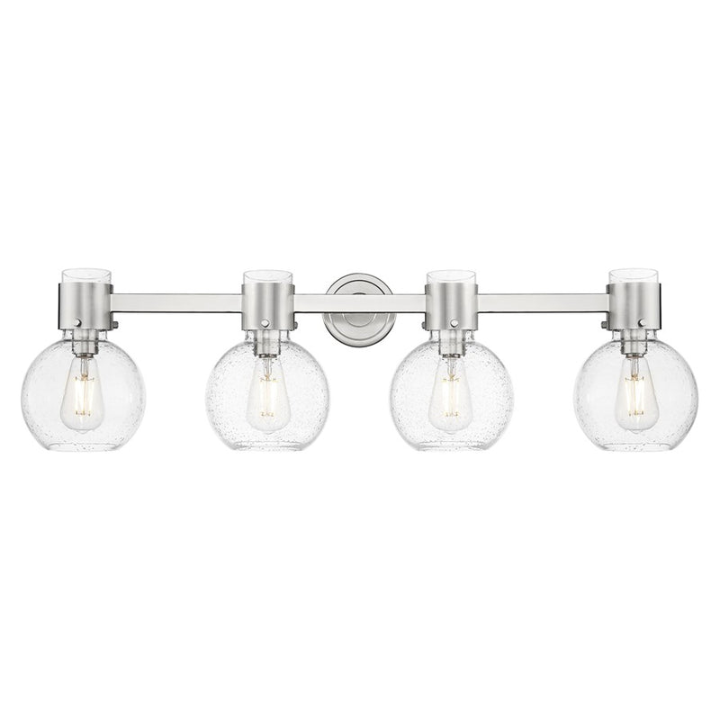 Innovations Lawton Sphere 4Lt 34" Bath, SN/Seedy - 464-4W-SN-G464B-7SDY